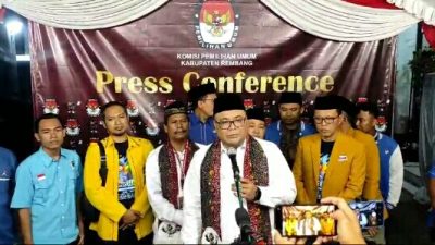 Pasangan Cabup dan Cawabup Harno dan Hanies, Mendaftar ke KPU Rembang