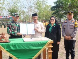 Letkol Inf Yudhi Yahya Pimpin Upacara Penutupan TMMD Sengkuyung Tahap IV TA 2024 di Mojorembun Kaliori