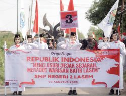 SMPN 2 Lasem Juara 1 Karnaval 2025, Tampilkan Pesona Batik Lasem