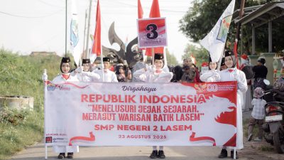 SMPN 2 Lasem Juara 1 Karnaval 2025, Tampilkan Pesona Batik Lasem